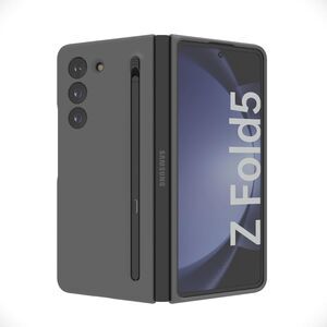 For Samsung Galaxy Z Fold 5 Case with S Pen Holder & Stylus Black